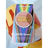 Let Me Be Perfectly Queer Pride Round Beach Towel 60" Diameter by Olly Gibbs