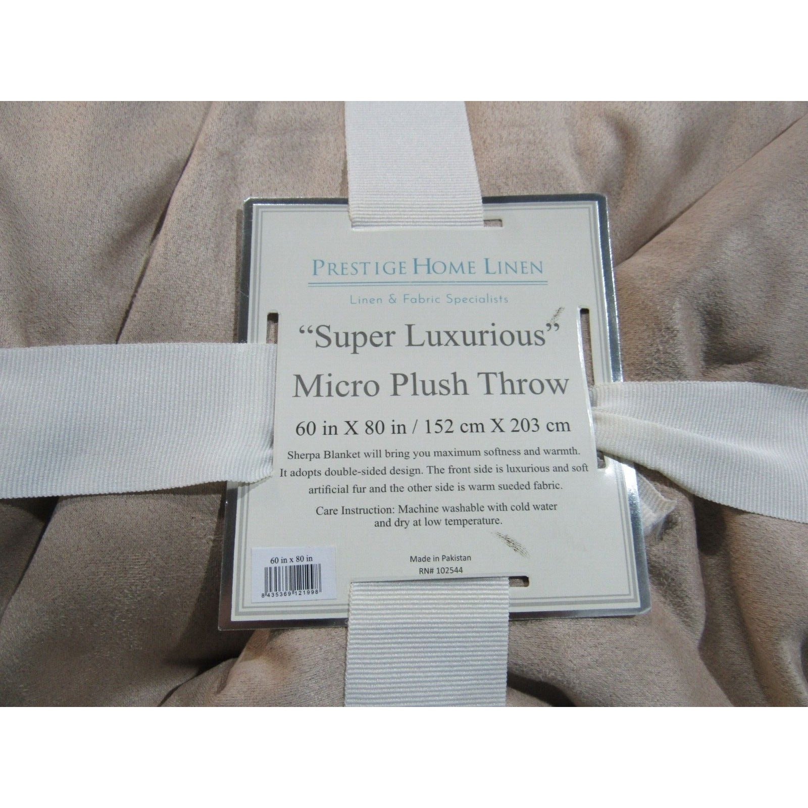 Super Luxurious Shag Micro Plush Throw Blanket 60"x80" Reversible