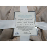 Super Luxurious Shag Micro Plush Throw Blanket 60"x80" Reversible