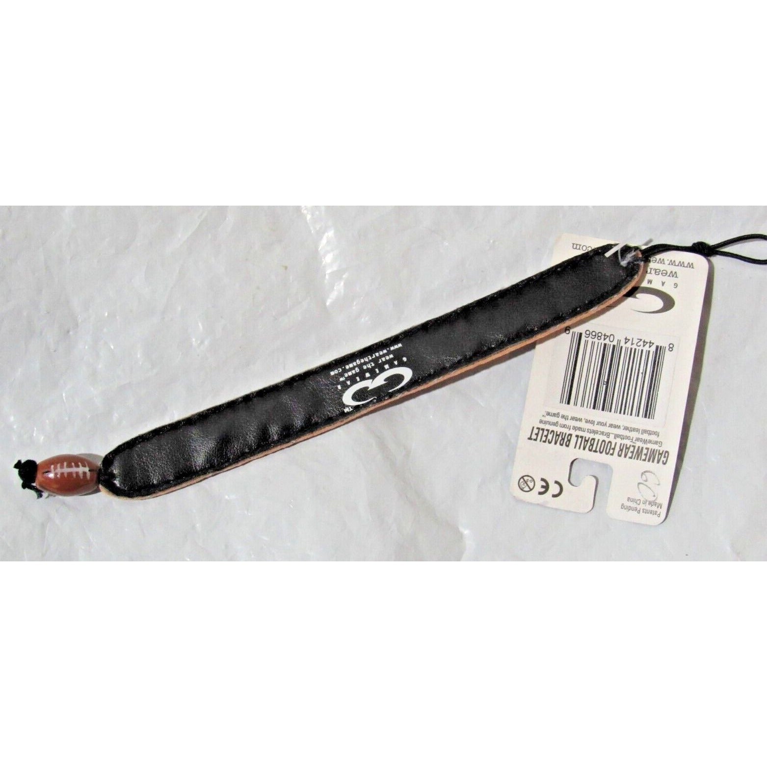 NCAA Tulane Green Wave Football Brown w/White Laces Bracelet by GameWear
