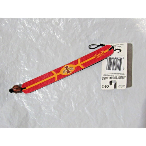 NCAA Iowa State Cyclones Basketball Red w/Yellow Stripes Bracelet by GameWear