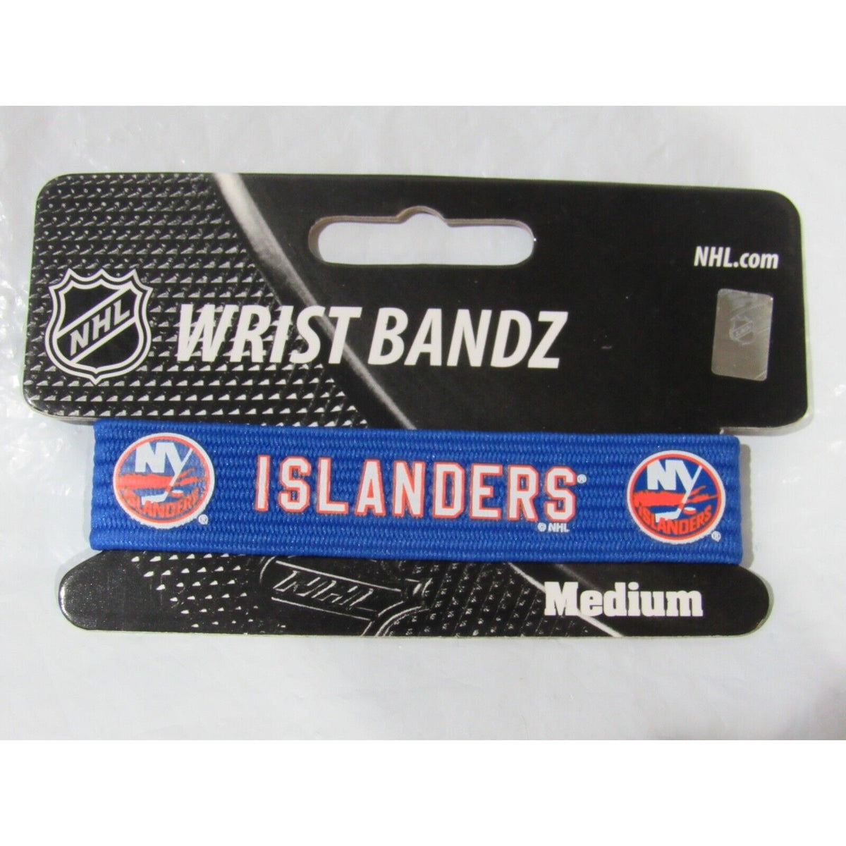 NHL New York Islanders Wrist Band Bandz Officially Licensed Size Medium Skootz
