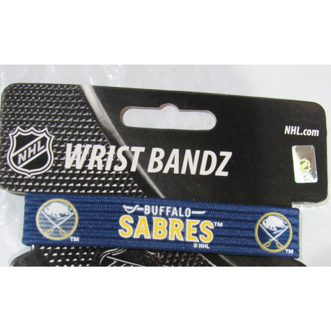 NHL Buffalo Sabres Wrist Band Bandz Officially Licensed Size Large Skootz