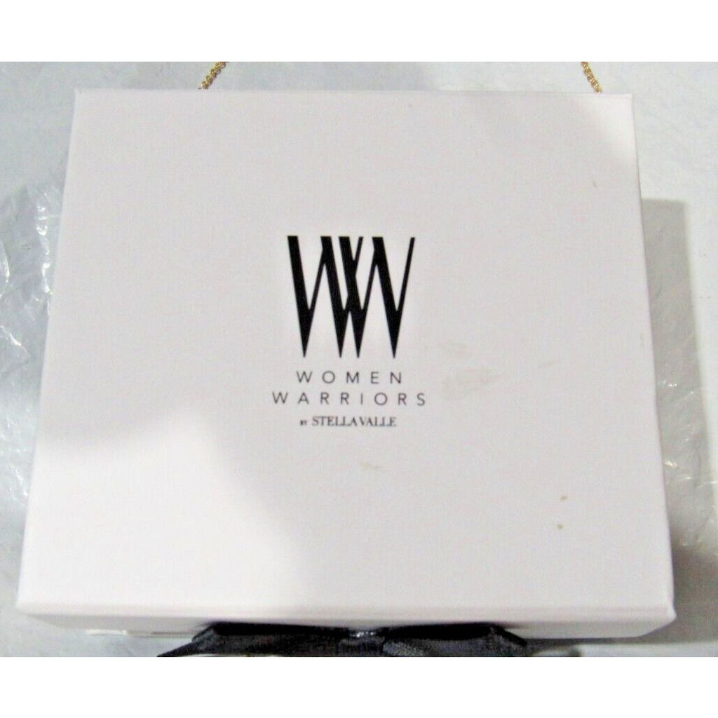 Women Warriors Stella Valle Gold Necklace Kind Heart Fierce Mind Brave Spirit
