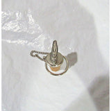 Solid Pewter Barrel w/Cork Wine Bottle Stopper w/Chain & Ring by Chenco, Inc.