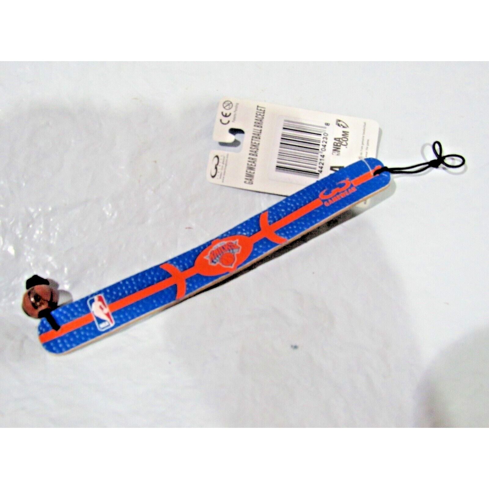 NBA New York Knicks Basketball Blue w/Orange Stripes Bracelet by GameWear