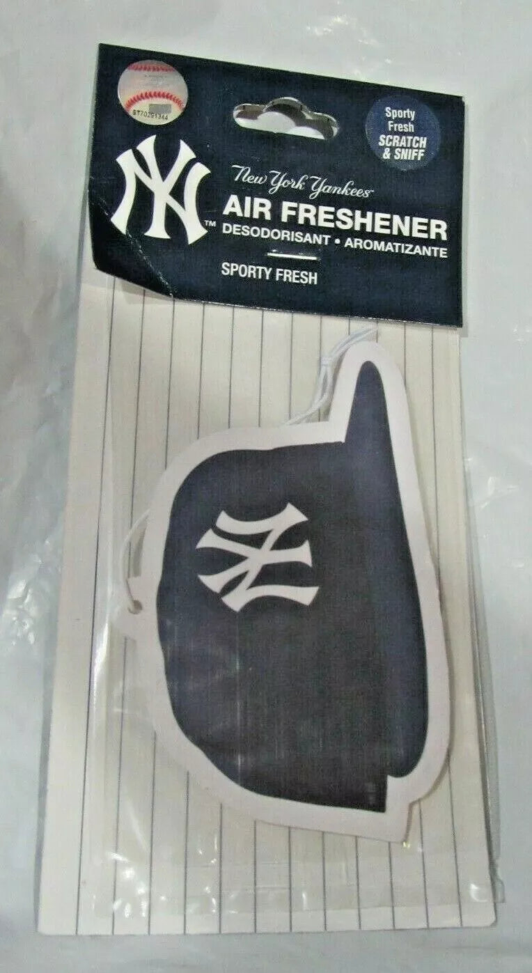 New York Yankees Hat Shaped Paper Air Freshener Sporty Fresh