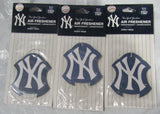 3 New York Yankees Logo On Blue Paper Air Freshener Sporty Fresh
