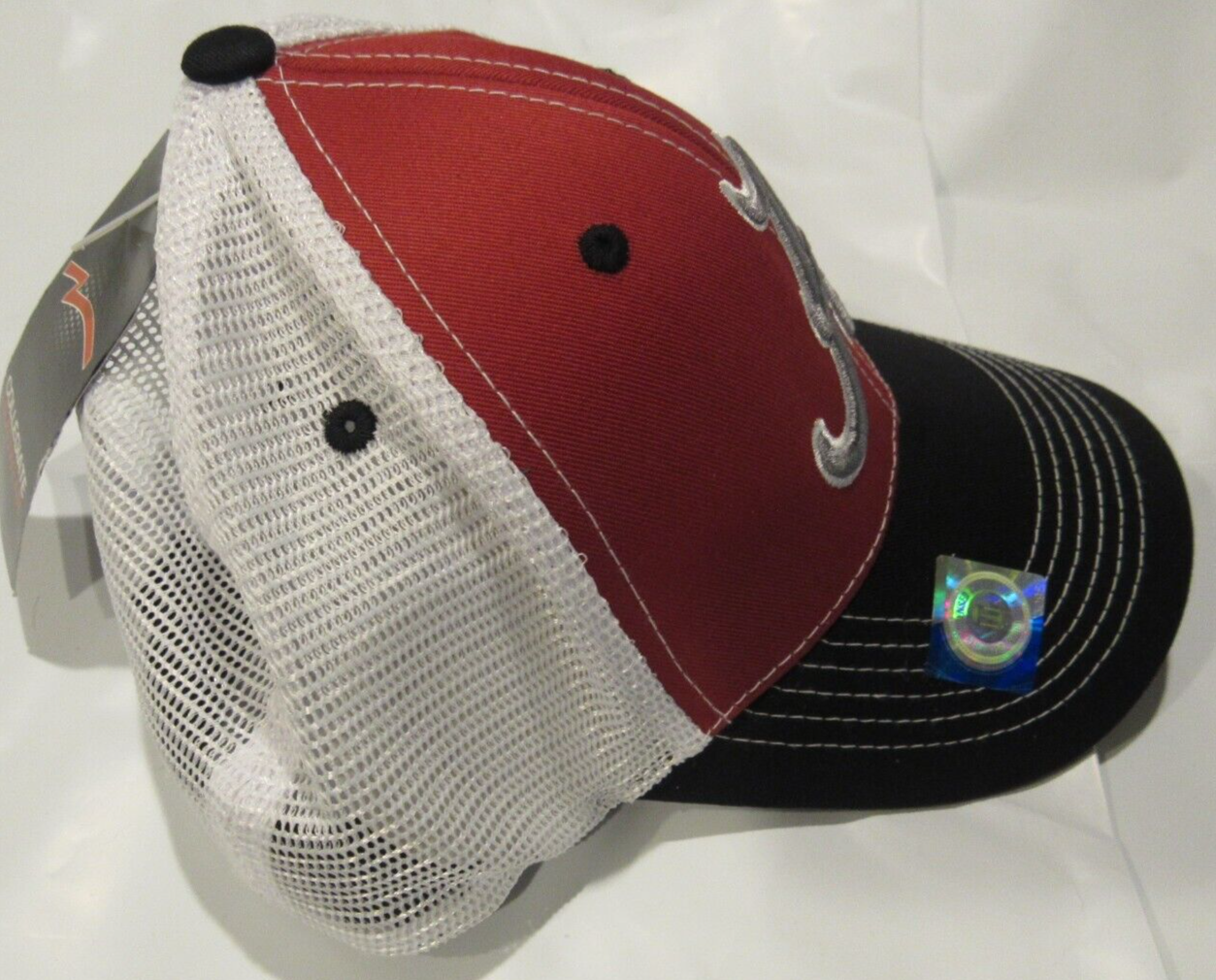 Alabama Crimson Tide Mesh Trucker Hat Plastic Snap Closure Collegiate Headwear