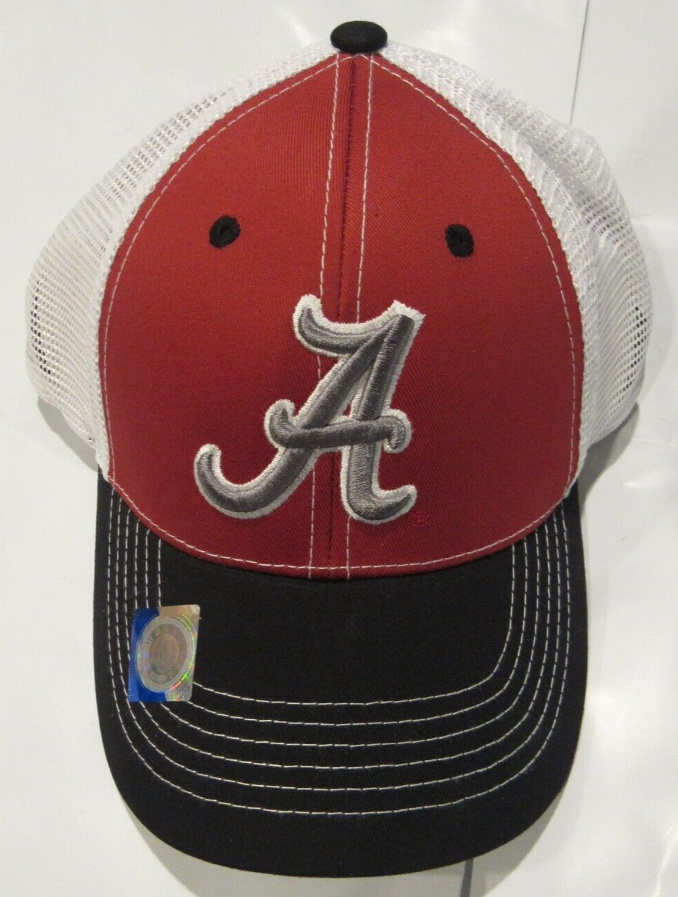 Alabama Crimson Tide Mesh Trucker Hat Plastic Snap Closure Collegiate Headwear