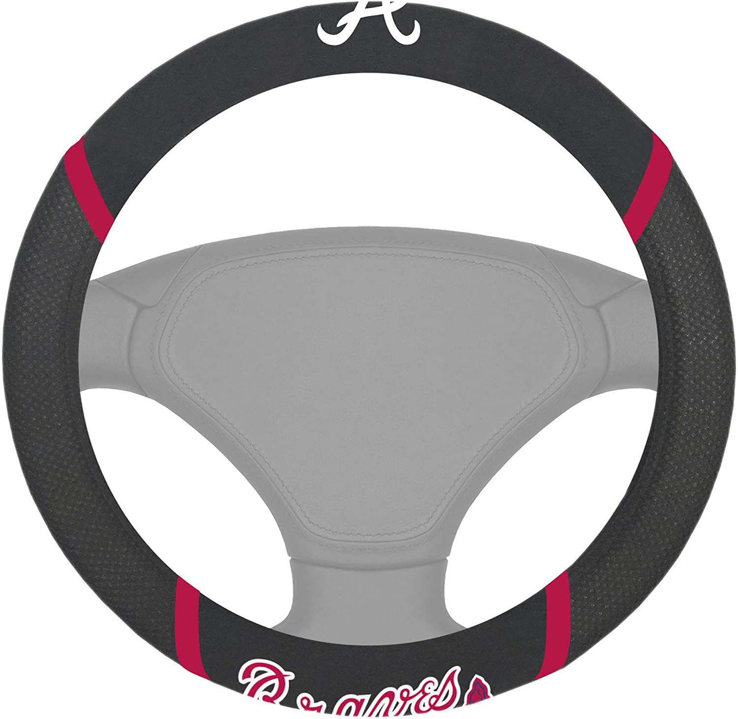 MLB Atlanta Braves Embroidered Mesh Steering Wheel Cover by FanMats