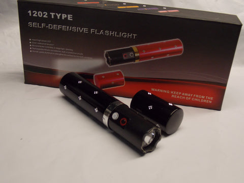 Lipstick Shaped Stun Gun with Flashlight Black by MagiCutlery