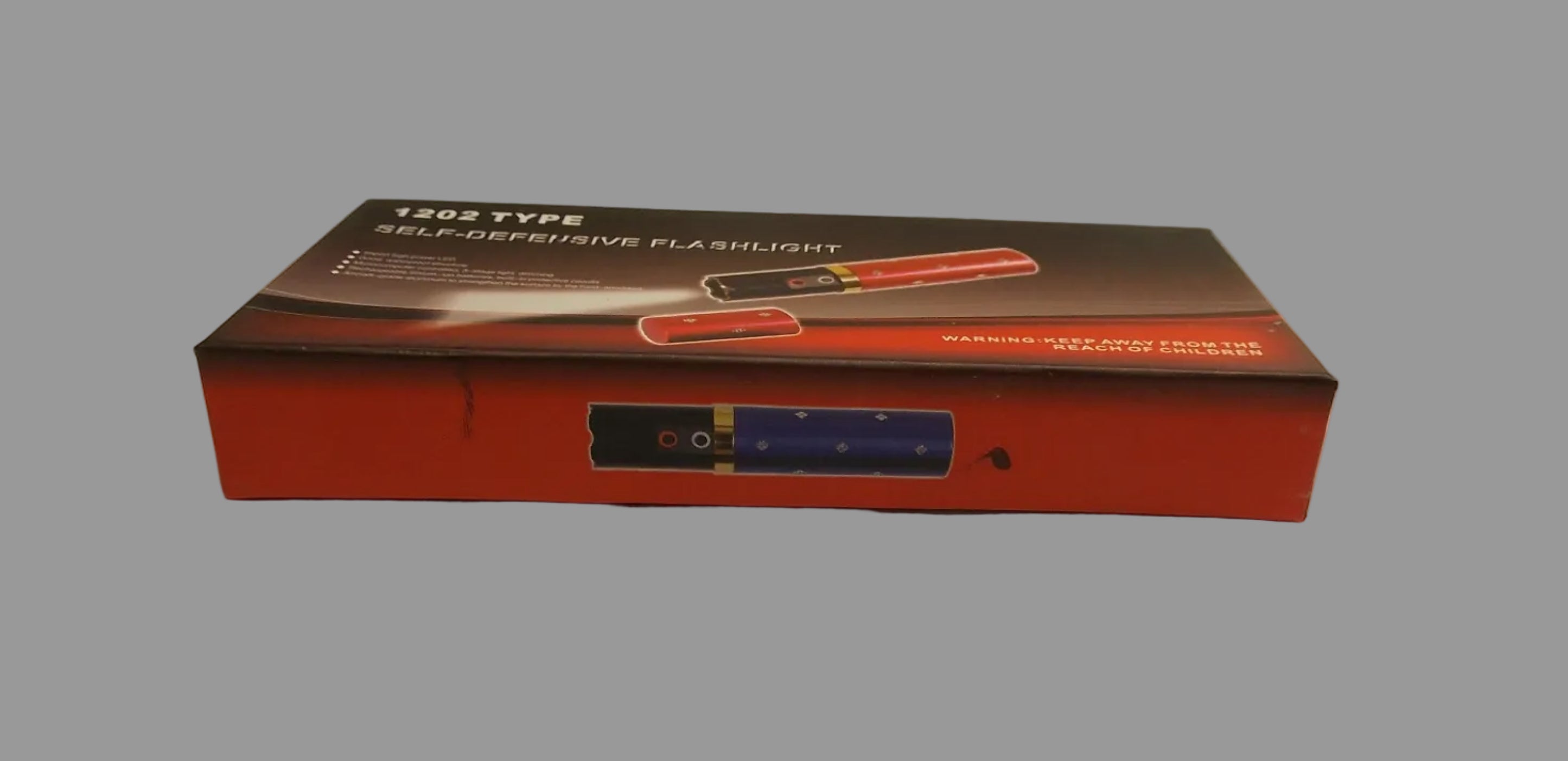 Lipstick Shaped Stun Gun with Flashlight Blue by MagiCutlery
