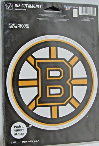 NHL Boston Bruins 5 3/4" Diameter Auto Die-Cut Magnet by WinCraft