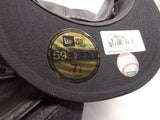 New Colorado Rockies size 7 1/2 Logo on Black Leather New Era Fitted Hat