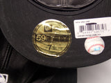 New Colorado Rockies size 7 1/8 Logo on Black Leather New Era Fitted Hat