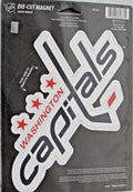 NHL Washington Capitals 5 3/4" tall 8 3/8" wide Auto Die-Cut Magnet by WinCraft