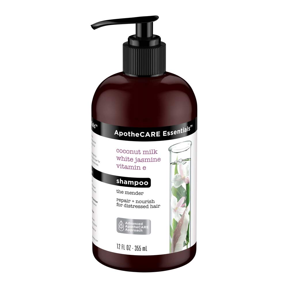 4 ApotheCARE Essentials The Mender Damaged Hair Repair Shampoo Coconut Milk 12 Fl Oz