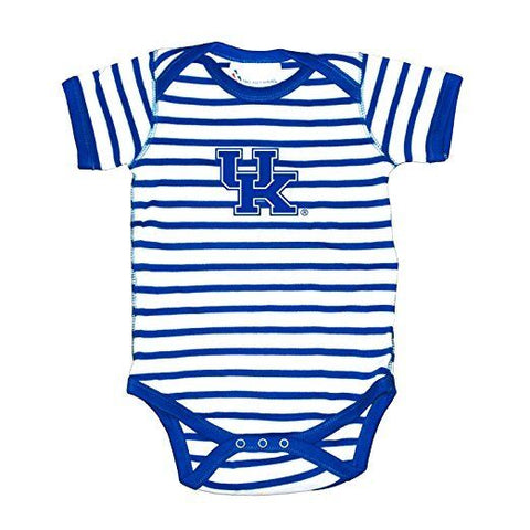 NCAA Kentucky Wildcats 12M Infant Striped Creeper Onesie Bodysuit