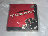 NFL Houston Texans Sports 6.5" x 6.5" Banquet Party Paper Luncheon Napkins