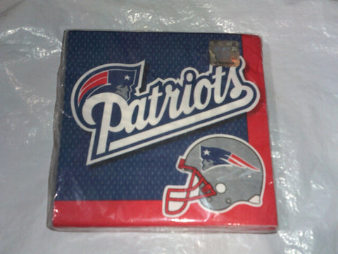 NFL New England Patriots Sports 6.5" x 6.5" Banquet Party Paper Luncheon Napkins