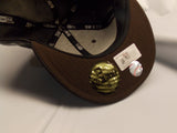 NWT MLB New York Yankees Brown Leather Cap/Hat Fitted 8