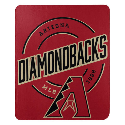 MLB Arizona Diamondbacks Rolled Fleece Blanket 50" by 60" Style Called Campaign