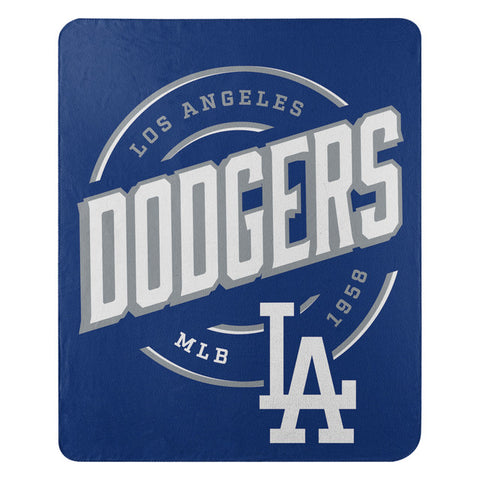 MLB Los Angeles Dodgers Rolled Fleece Blanket 50" by 60" Style Called Campaign