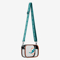 NFL Miami Dolphins Stadium Team Stripe Clear Crossbody Bag by FOCO