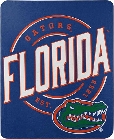 NCAA Florida Gators Rolled Fleece Blanket 50" by 60" Style Called Campaign