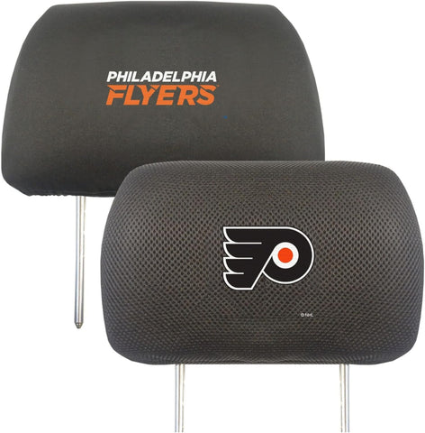 NHL Philadelphia Flyers 1 Pair Headrest Cover Two Side Embroidered Fanmats