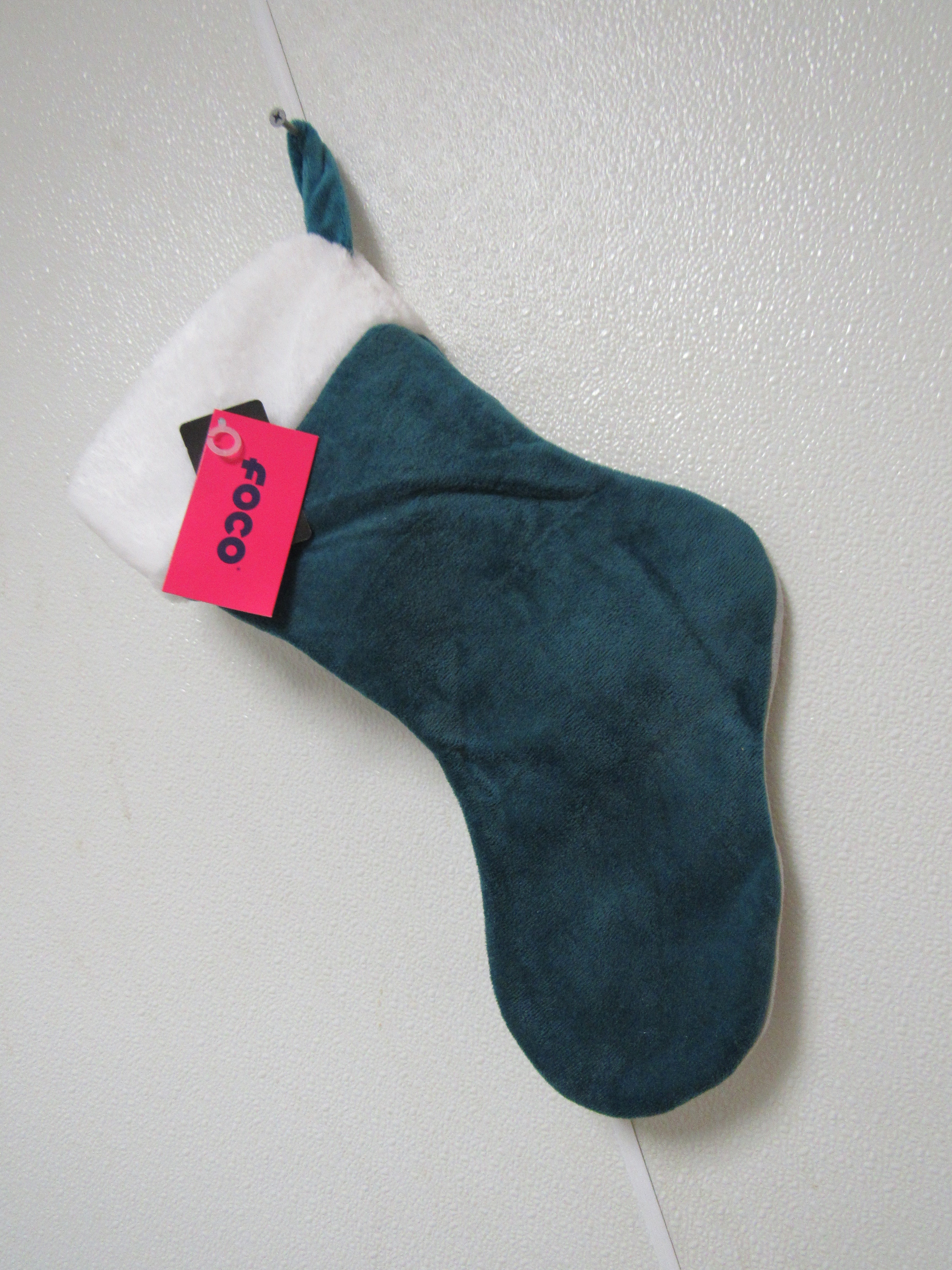 Embroidered NFL Philadelphia Eagles on 18" Green/Gray Basic Christmas Stocking