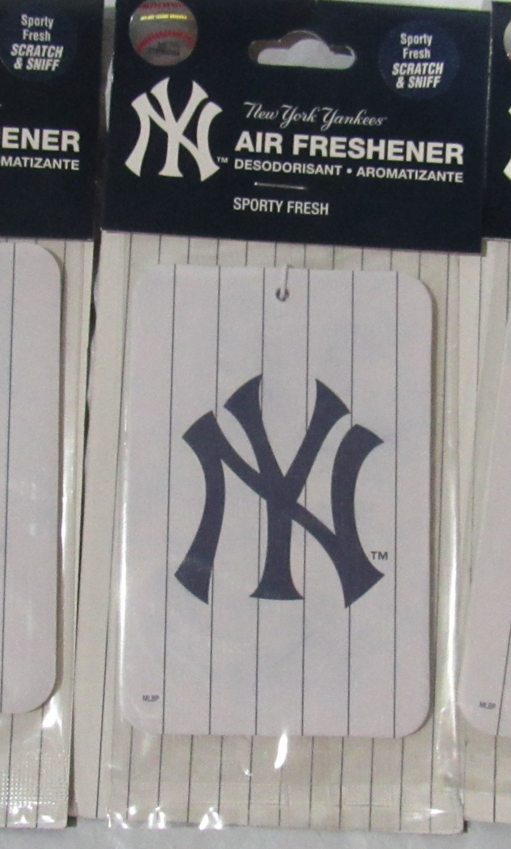 New York Yankees Pin Pinstripe Paper Air Freshener Sporty Fresh