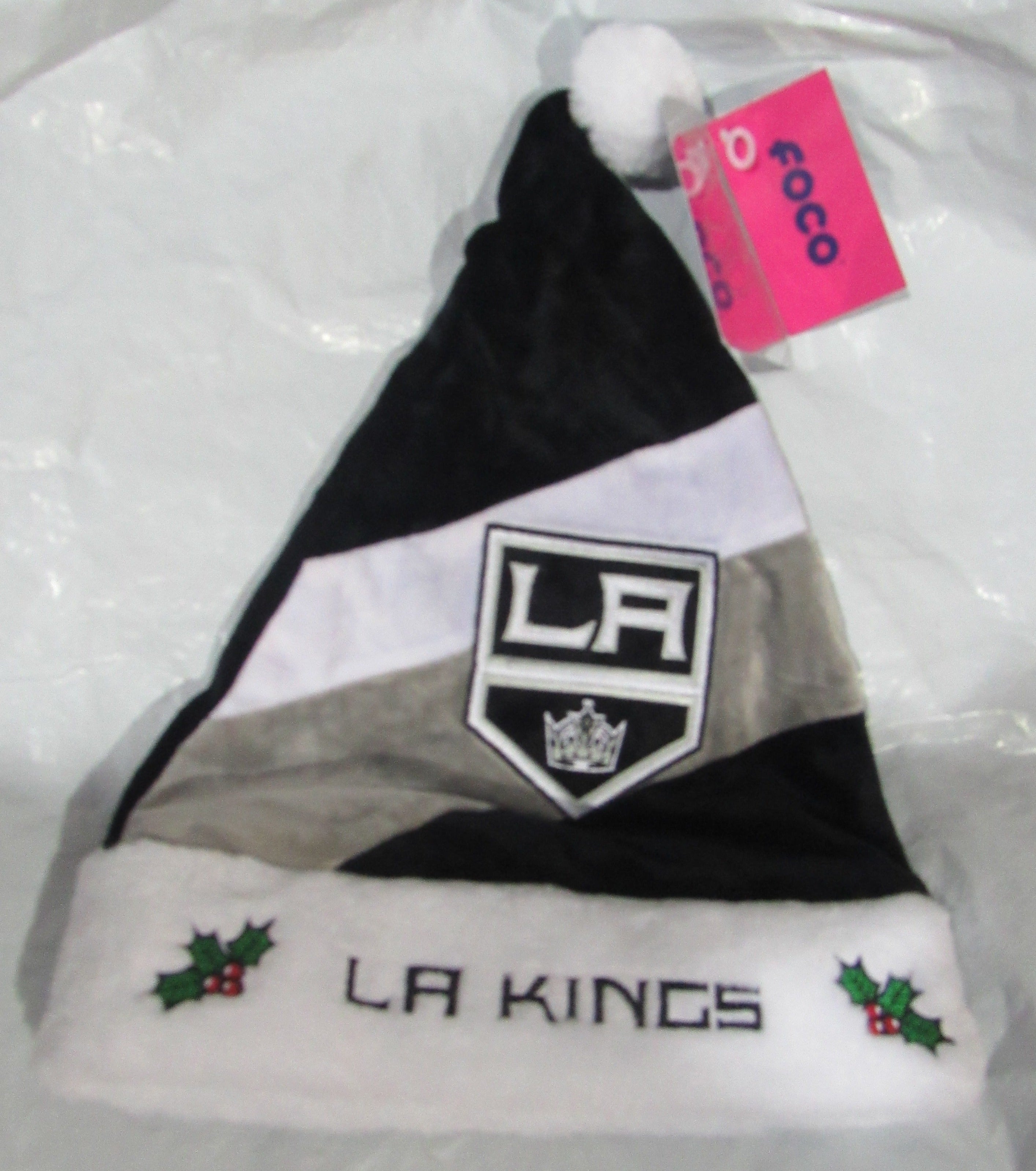 NHL Los Angeles Kings Season Spirit 3 Color Basic Santa Hat by FOCO
