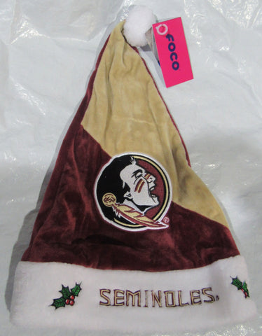 NCAA Florida State Seminoles Season Spirit Gold & Maroon Basic Santa Hat FOCO
