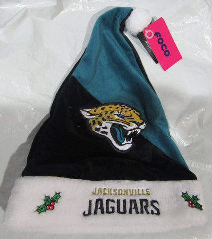 NFL Jacksonville Jaguar Season Spirit Teal & Black Basic Santa Hat by FOCO
