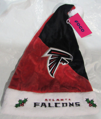 NFL Atlanta Falcons Season Spirit Red & Black Basic Santa Hat by FOCO