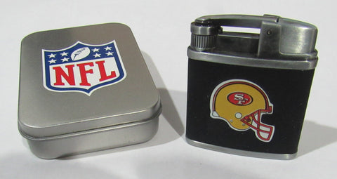 NFL San Francisco 49ers Torch Windproof Refillable Butane Lighter w/Gift Box by FSO