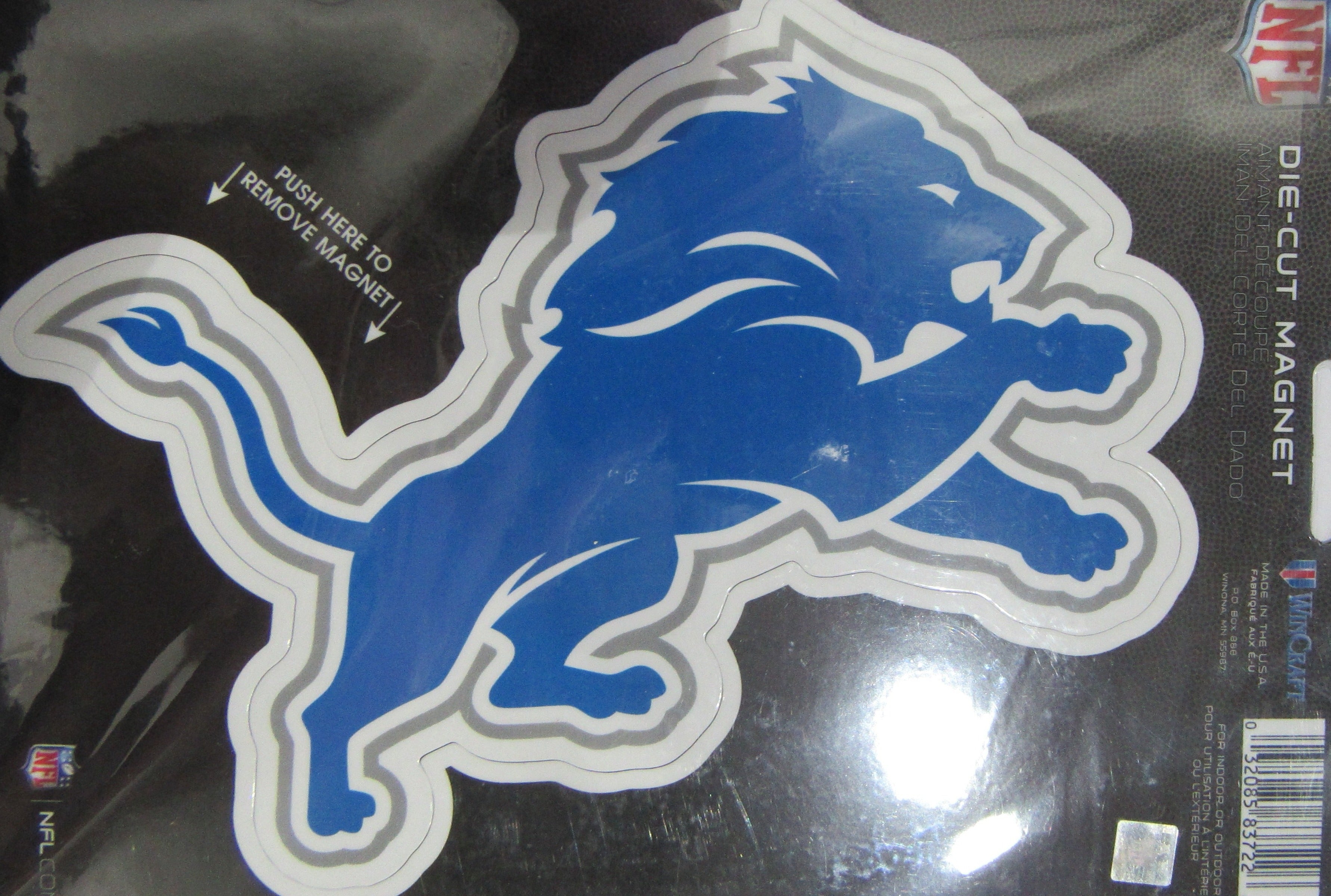 NFL Detroit Lions 6 inch Auto Magnet Die-Cut by WinCraft