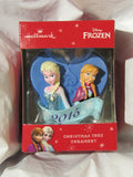 Hallmark Disney Heart Frozen Elsa and Anna 2015 Christmas Tree Ornament