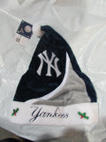 MLB New York Yankees Season Spirit White Gray & Black Basic Santa Hat by FOCO