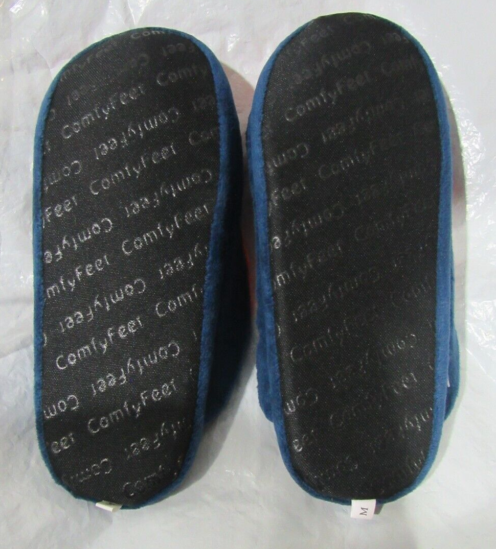 NCAA Illinois Fighting Illini Orange n Blue Slide Slippers Size M by Comfy Feet
