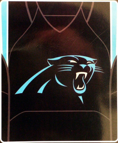 NFL Carolina Panthers Royal Plush Raschel 50"x60" Throw Blanket Style Jersey