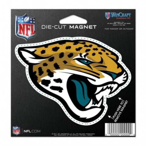 NFL Jacksonville Jaguars on 4 inch Auto Magnet Logo by WinCraft