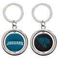 NFL Jacksonville Jaguars Spinning Logo Key Ring Keychain Forever Collectibles