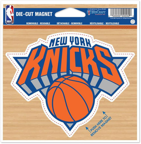 NBA New York Knicks Logo on Basketball 4 inch Auto Magnet by WinCraft