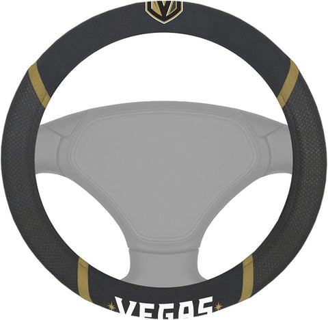 NHL Vegas Golden Knights Embroidered Mesh Steering Wheel Cover by FanMats