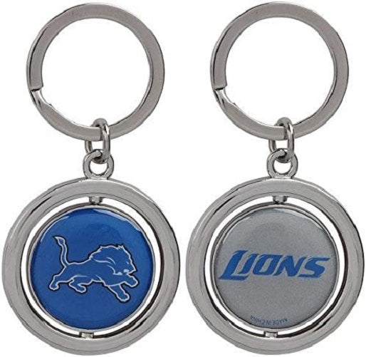 NFL Detroit Lions Spinning Logo Key Ring by Forever Collectibles
