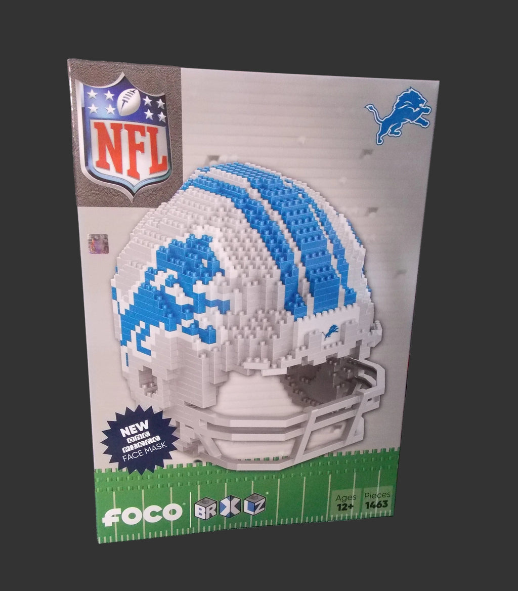 NFL Detroit Lions Helmet Shaped BRXLZ 3-D Puzzle 1463 Pieces