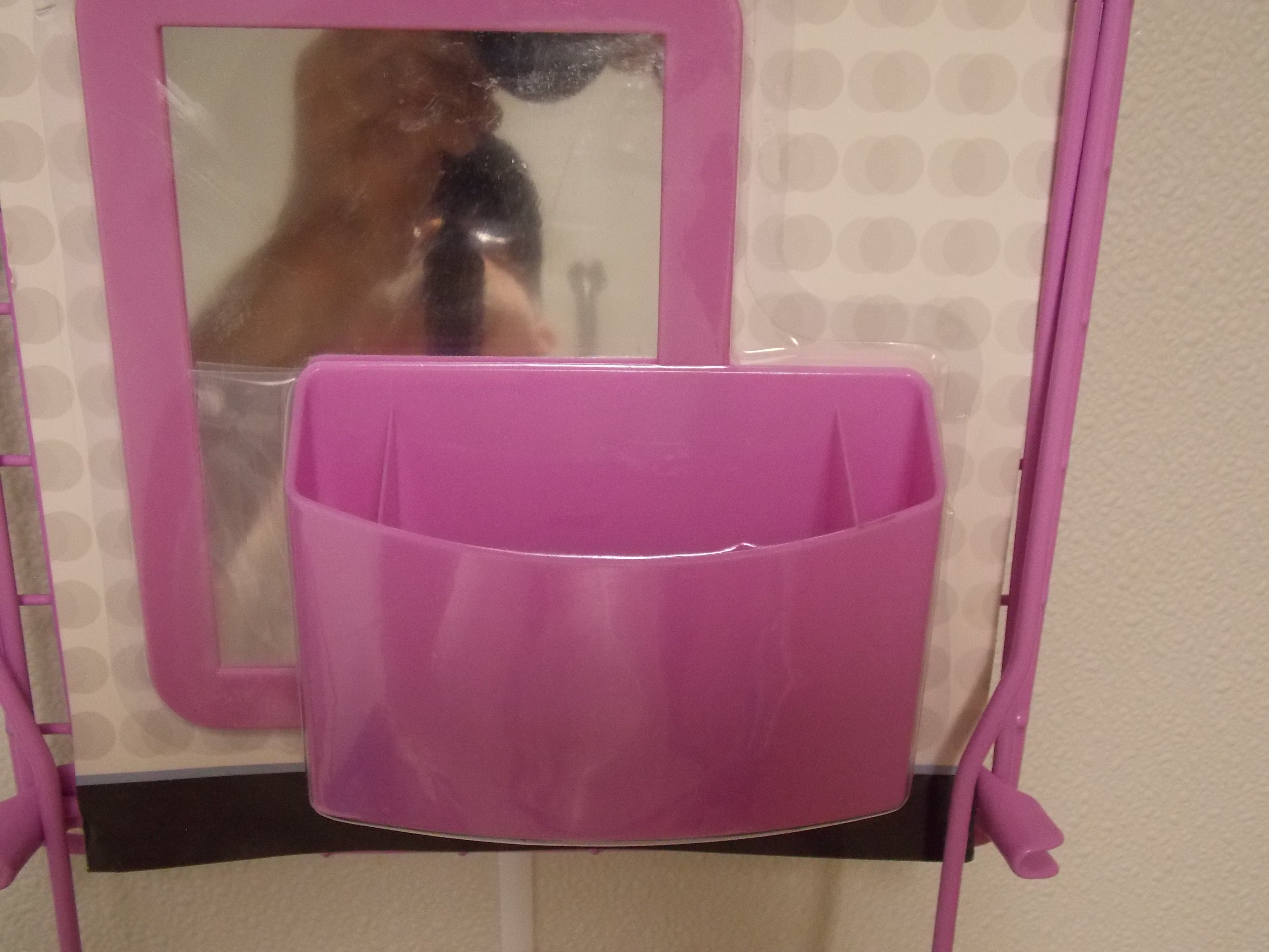 LockerMate 3pc set Stac-A-Shelf Magnetic Cup and Mirror Lavender